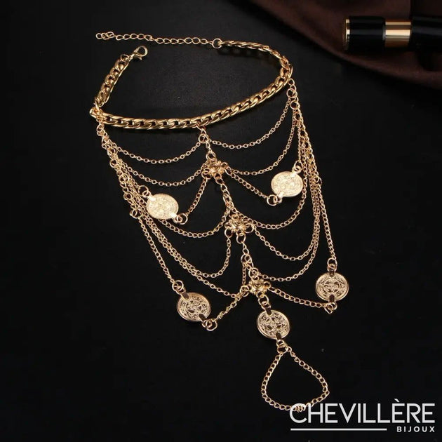 Chevillère Chaînette Pieds - Bijou Oriental Indien - Lot De 10 - Neuf Avec étiquettes - Gribouille Import