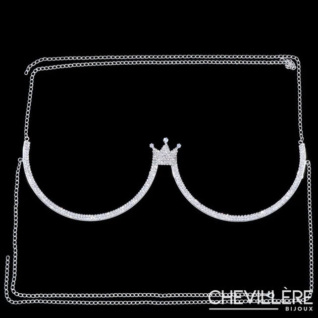Chaîne De Seins En Strass Couronne Argent Chevillère Bijoux — free download