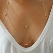 Bijou de Corps Bralette fine chaine et cristaux - Maya Bijoux de Corps