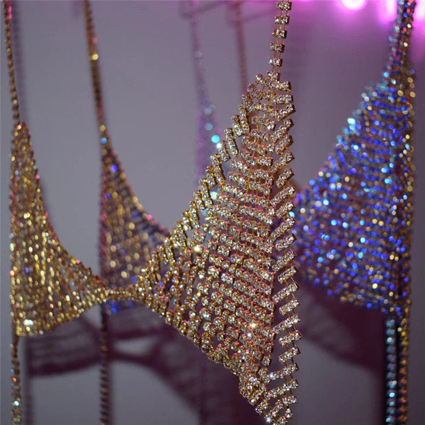 Bijoux de corps soutien gorge strass cristal - Mellie Bijoux de Corps