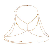 Bralette Bijou de corps en Chaine et mini médaillons - Manon Bijoux de Corps
