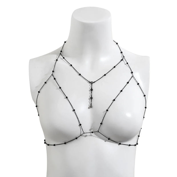 Chaine de Corps Rock Chic en Argent - Clara Chevillère Bijoux