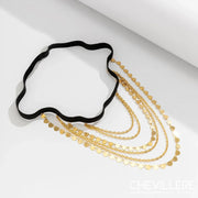 Chaine de cuisse multi rang micro médaillons pendentifs - Celia Chevillère Bijoux