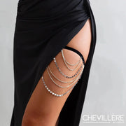 Chaine de cuisse multi rang micro médaillons pendentifs - Celia Chevillère Bijoux