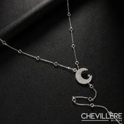 Collier de Dos Nu Pendentif Lune - Moona Chevillère Bijoux