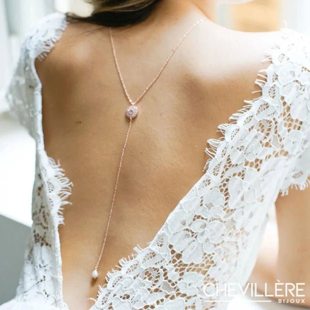 Collier de Dos Pendentif Médaillon Graphique -Mona Chevillère Bijoux