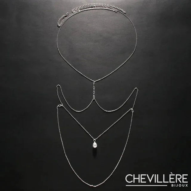 Collier de Dos Pendentif Perle - Maelyne Chevillère Bijoux