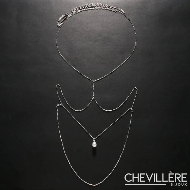 Collier de Dos Pendentif Perle - Maelyne Chevillère Bijoux