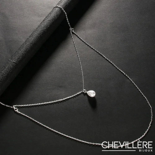 Collier de Dos Pendentif Perle - Maelyne Chevillère Bijoux