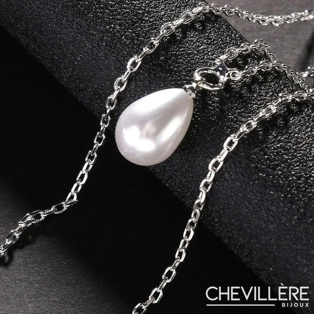 Collier de Dos Pendentif Perle - Maelyne Chevillère Bijoux