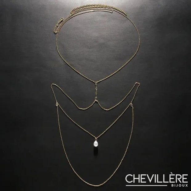 Collier de Dos Pendentif Perle - Maelyne Chevillère Bijoux