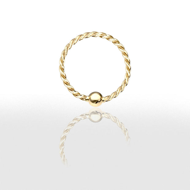 Anneau Torsadé  pour Piercing Conch - Chevillère Bijoux