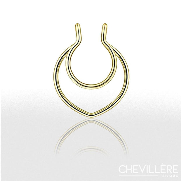 Faux Piercing de Nez Doré - Chevillère Bijoux