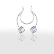 Faux Piercing Nez avec Strass - Chevillère Bijoux