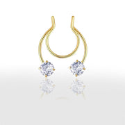 Faux Piercing Nez avec Strass - Chevillère Bijoux