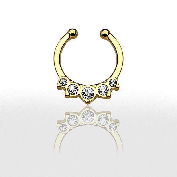 Faux Piercing en Strass - Chevillère Bijoux