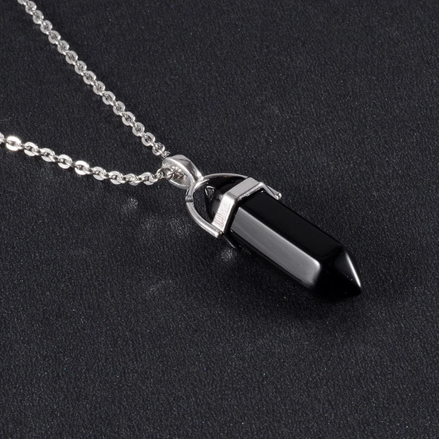 Collier Pierre Naturelle - Obsidienne - Chevillère Bijoux