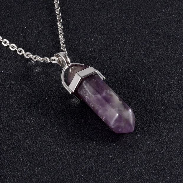 Collier Pierre Naturelle - Améthyste - Chevillère Bijoux