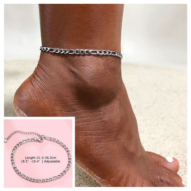 Bracelet de Cheville en Argent Les Bijoux de Corps