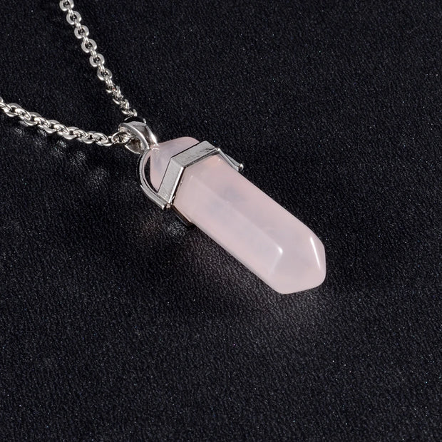 Collier Pierre Naturelle - Quartz Rose - Chevillère Bijoux