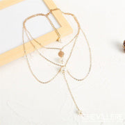 Collier de Dos Bohème Chevillère Bijoux