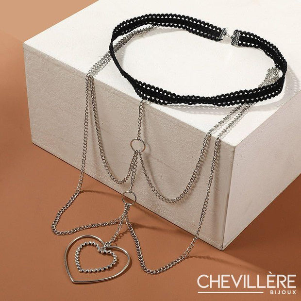 Chaîne Cuisse Coeurs Les Bijoux de Corps