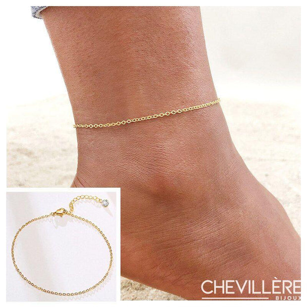 Bracelet de Cheville en Or Les Bijoux de Corps