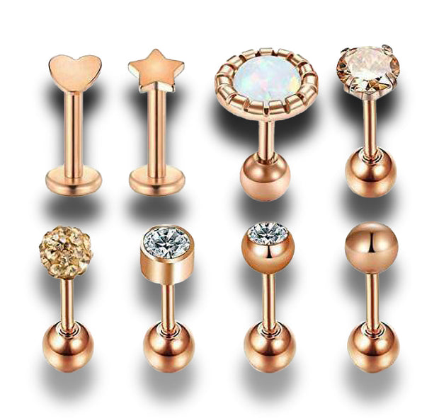 Ensemble  de Piercings pour Tragus - Chevillère Bijoux