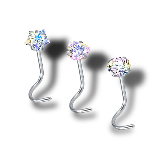 Ensemble  de Piercings pour Nez - Chevillère Bijoux