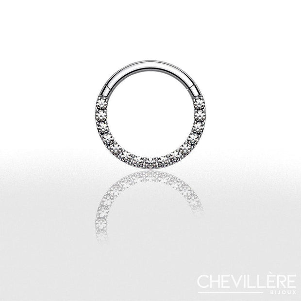 Anneau  pour Piercing Conch avec Strass - Chevillère Bijoux
