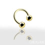 Piercing Téton en Or Forme de Fer Cheval