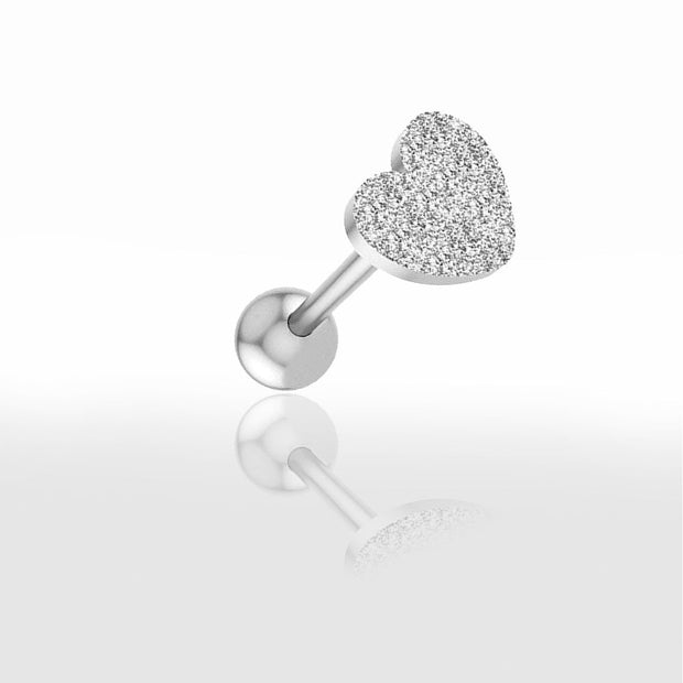 Piercing Langue  en Forme de œur - Chevillère Bijoux