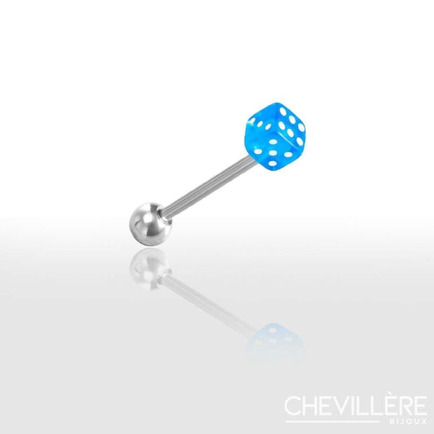 Lot de  Piercings Langue en Forme de Dé  Original et Trendy - Chevillère Bijoux