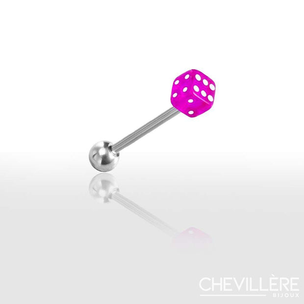Lot de  Piercings Langue en Forme de Dé  Original et Trendy - Chevillère Bijoux