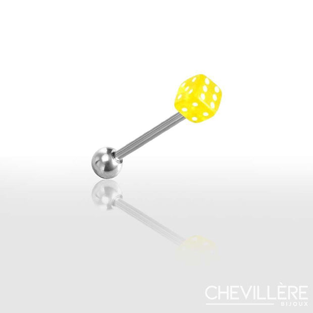 Lot de  Piercings Langue en Forme de Dé  Original et Trendy - Chevillère Bijoux