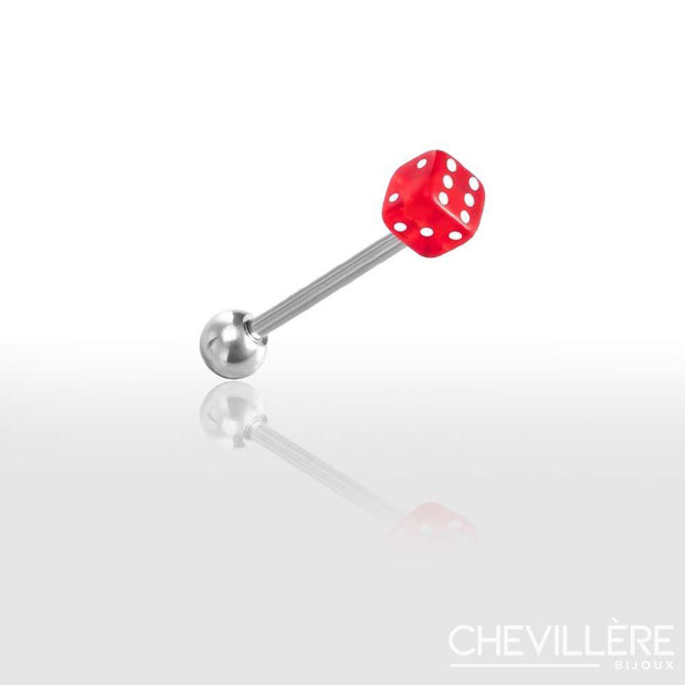 Lot de  Piercings Langue en Forme de Dé  Original et Trendy - Chevillère Bijoux
