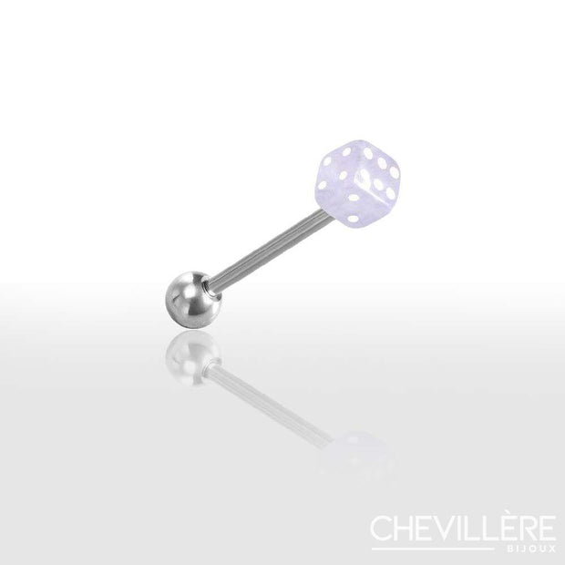 Lot de  Piercings Langue en Forme de Dé  Original et Trendy - Chevillère Bijoux