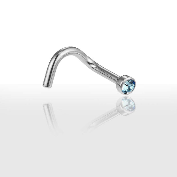 Piercing Nez en Strass de 1mm - Chevillère Bijoux