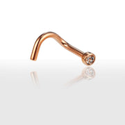 Piercing Nez en Strass de 1mm - Chevillère Bijoux