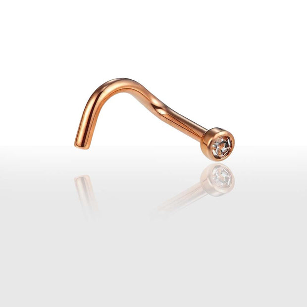 Piercing Nez en Strass de 1mm - Chevillère Bijoux