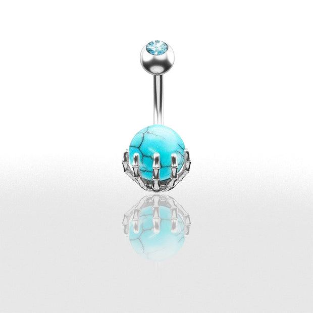 Piercing Nombril  en Pierre Turquoise - Chevillère Bijoux