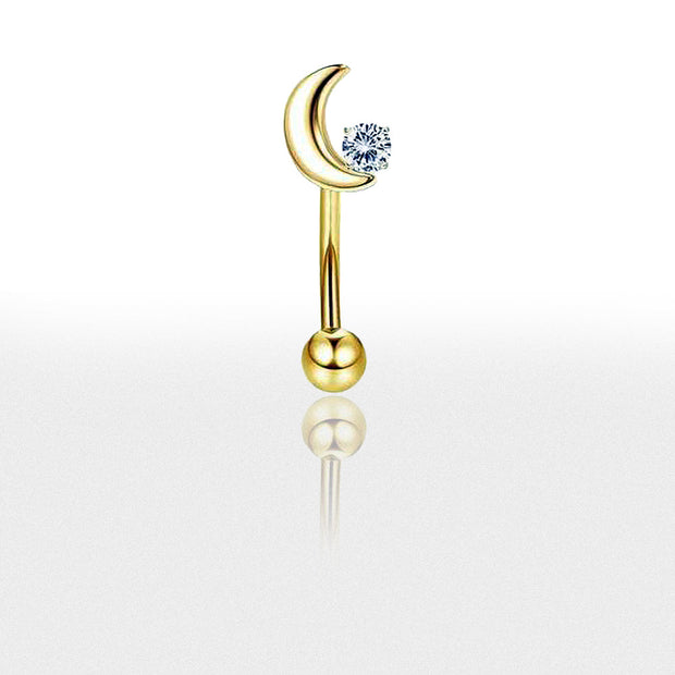 Bijou  de Piercing pour Rook en Forme de Lune - Chevillère Bijoux