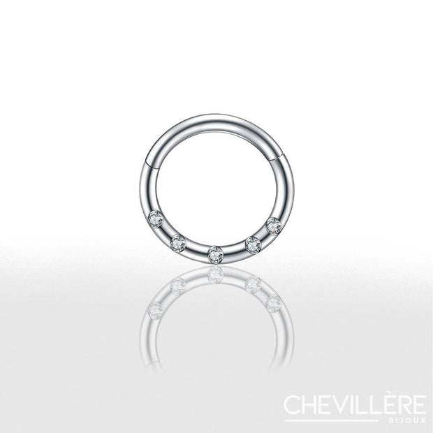 Magnifique Piercing Septum en Acier Chirurgical - Chevillère Bijoux