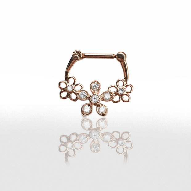 Piercing Septum en Or Rose - Chevillère Bijoux