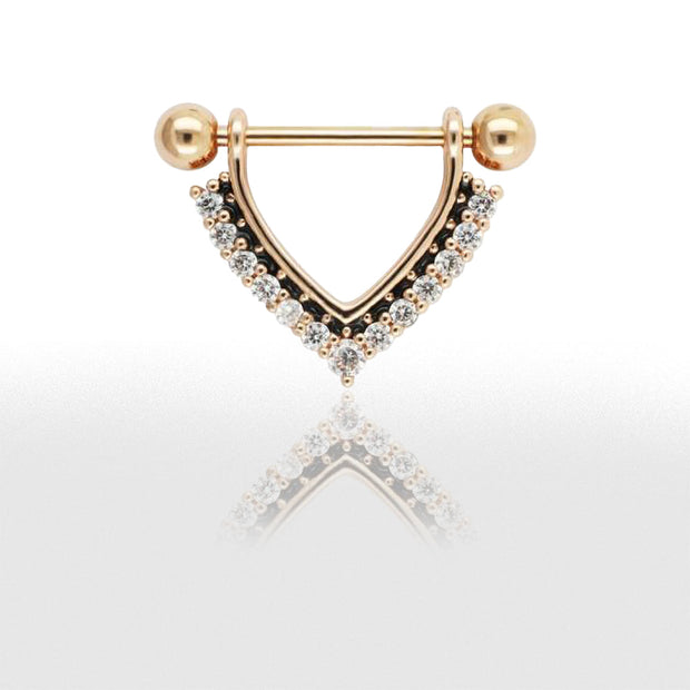 Ensemble Piercing Téton Pendentif Élegant  Pièces) - Chevillère Bijoux