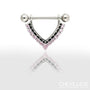 Ensemble de Piercings Téton en Triangle (2 Pièces)