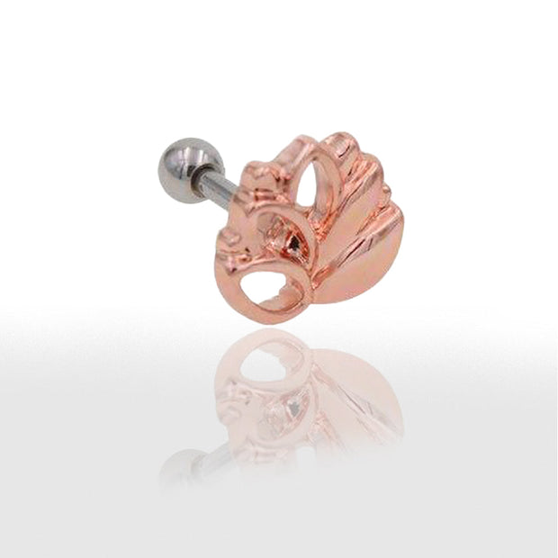 Piercing Tragus et Conch  Motif Fleur de Lotus - Chevillère Bijoux