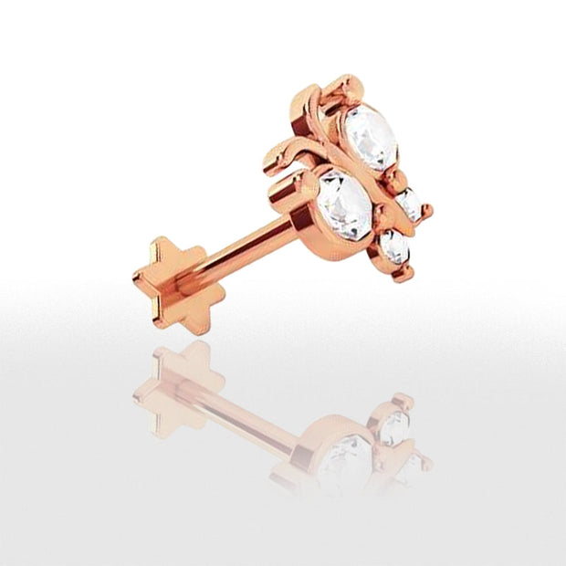 Piercing Tragus  en Forme de Papillon - Chevillère Bijoux