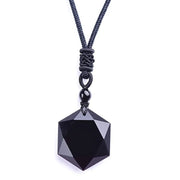 Collier Pierre Naturelle - Obsidienne Noire - Chevillère Bijoux