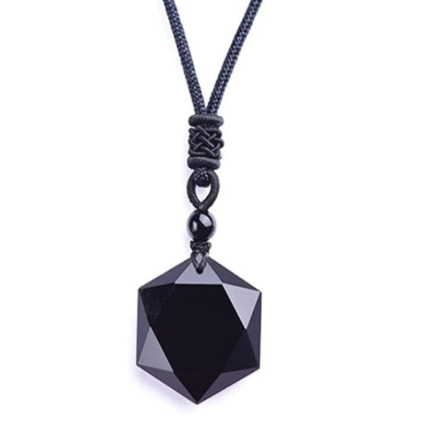 Collier Pierre Naturelle - Obsidienne Noire - Chevillère Bijoux